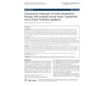 Comparative evaluation of molar distalization therapy with erupted second molar: Segmented versus Quad Pendulum appliance