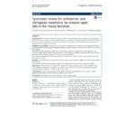 Systematic review for orthodontic and orthopedic treatments for anterior open bite in the mixed dentition