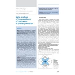 Meta-analysis of the prevalence of tooth wear in primary dentition