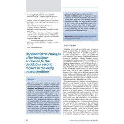 Cephalometric changes after headgear anchored to the deciduous second molars in the early mixed dentition